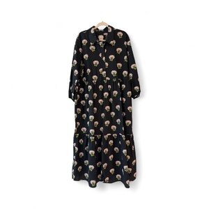 Maeve Bettina Tiered Long Sleeve Dress